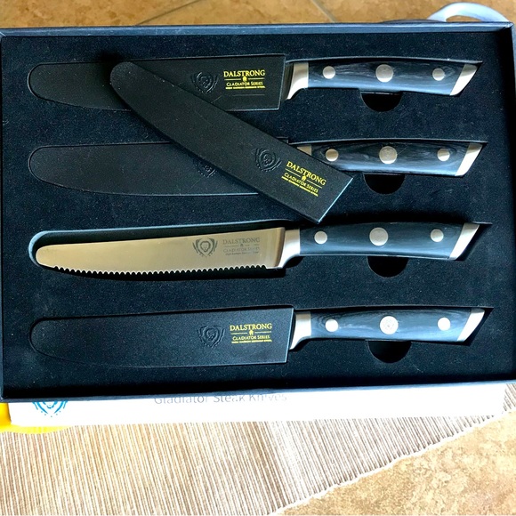 dalstrong Dining Dalstrong Steak Knives Serrated Blade Set Of 4